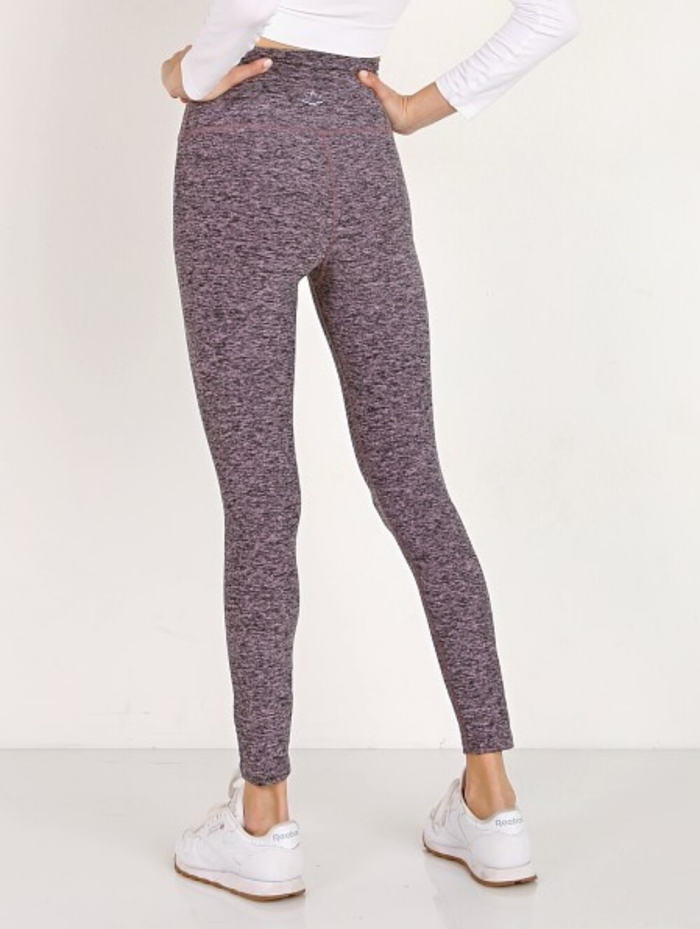 Beyond Yoga Spacedye High Waisted Midi Legging Black Pink Opal Size Medium - Picture 3 of 8